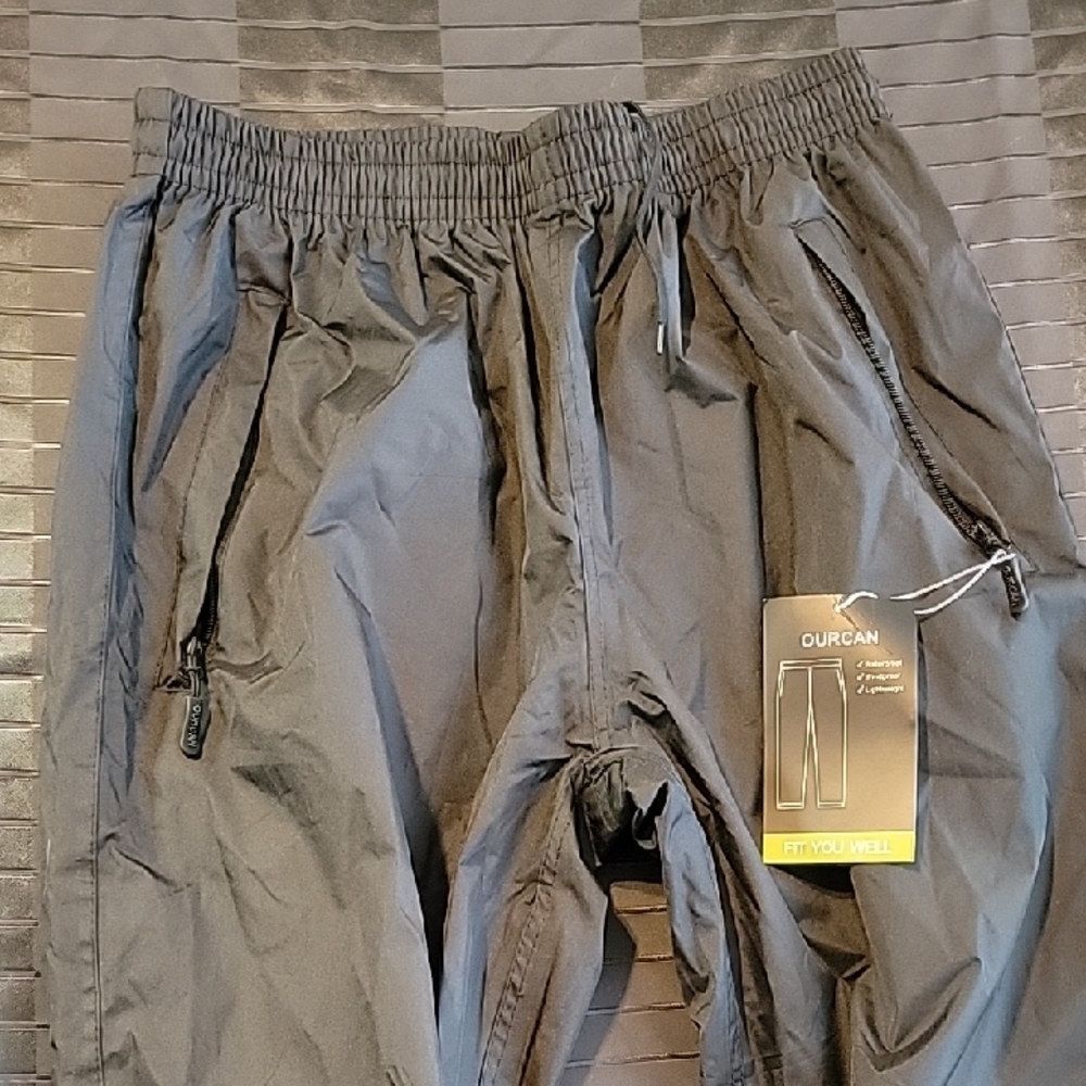 Black Joggers. Wind Proof, Water Proof.